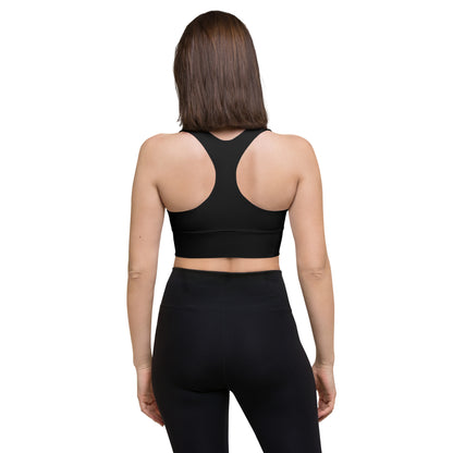 Longline Sports Bra - Black