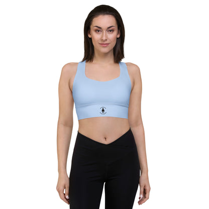 Longline Sports Bra - Light Blue