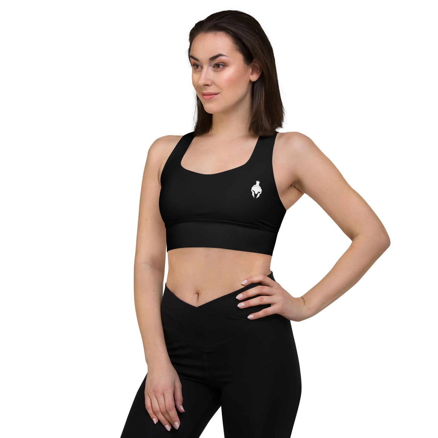 Longline Sports Bra - Black