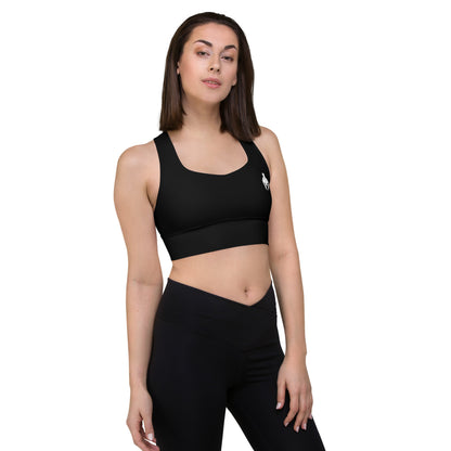 Longline Sports Bra - Black