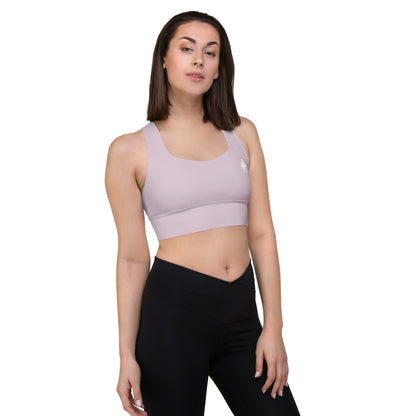 Longline Sports Bra - Lilac