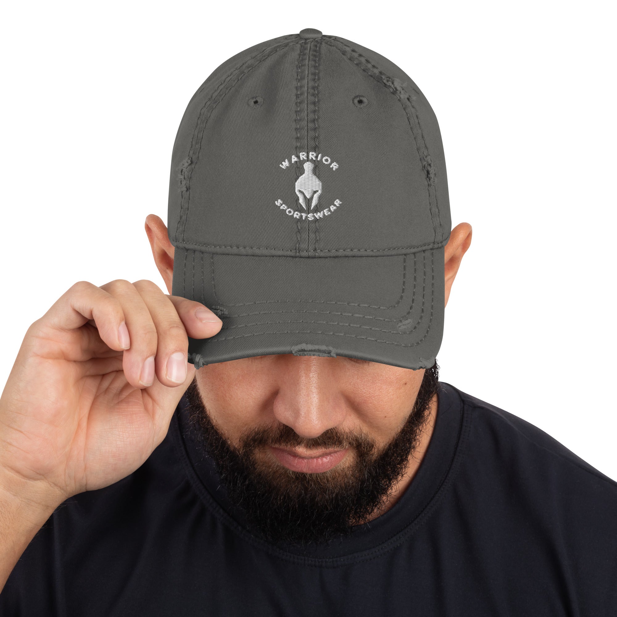 Distressed baseball caps athletic wear clearance
